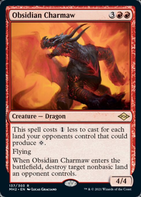 Obsidian Charmaw (Modern Horizons 2) Near Mint Foil