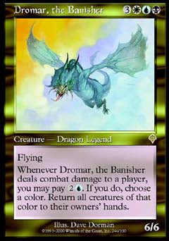 Dromar, the Banisher (Invasion) Light Play Foil