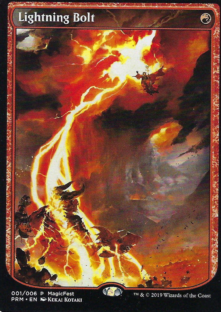 Lightning Bolt (FOIL 2019 MF MagicFest GP Promo) (Promotional Cards) Near Mint Foil