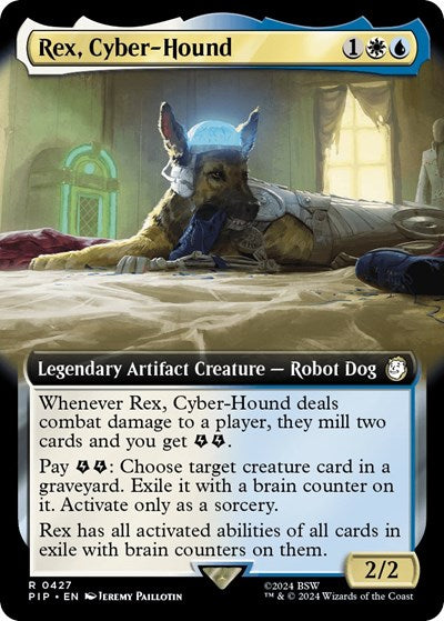 Rex, Cyber-Hound (Extended Art) (Universes Beyond: Fallout) Near Mint