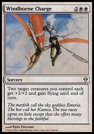 Windborne Charge (Zendikar) Near Mint Foil