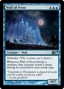 Wall of Frost (Magic 2010 Core Set) Light Play Foil
