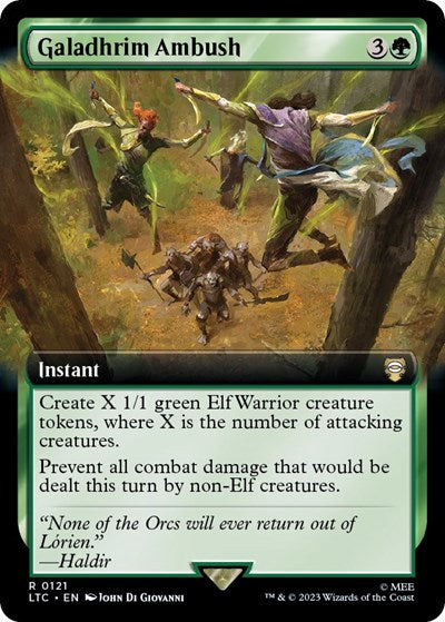 Galadhrim Ambush (Extended Art) (Commander: The Lord of the Rings: Tales of Middle-earth) Near Mint