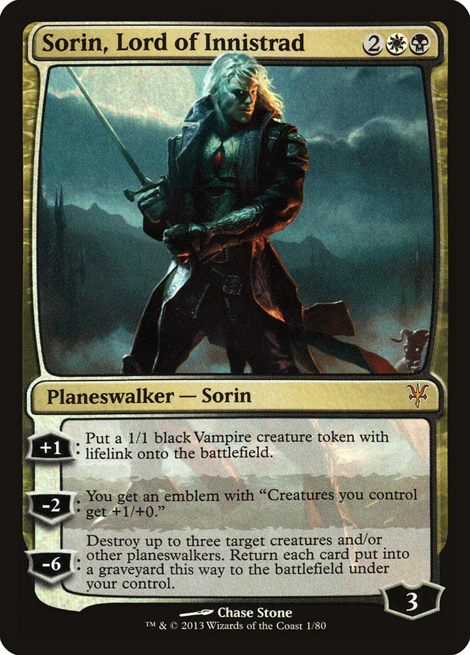 Sorin, Lord of Innistrad (Duel Decks: Sorin vs Tibalt) Near Mint Foil