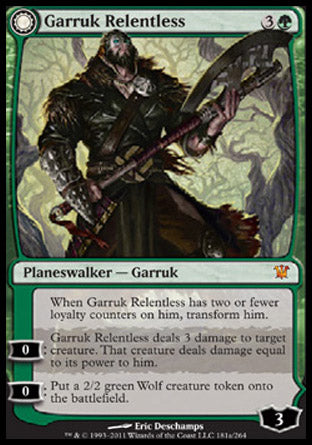 Garruk Relentless (Garruk, the Veil-Cursed) (Innistrad) Near Mint