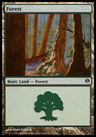 Forest (71) (Duel Decks: Phyrexia vs The Coalition) Near Mint