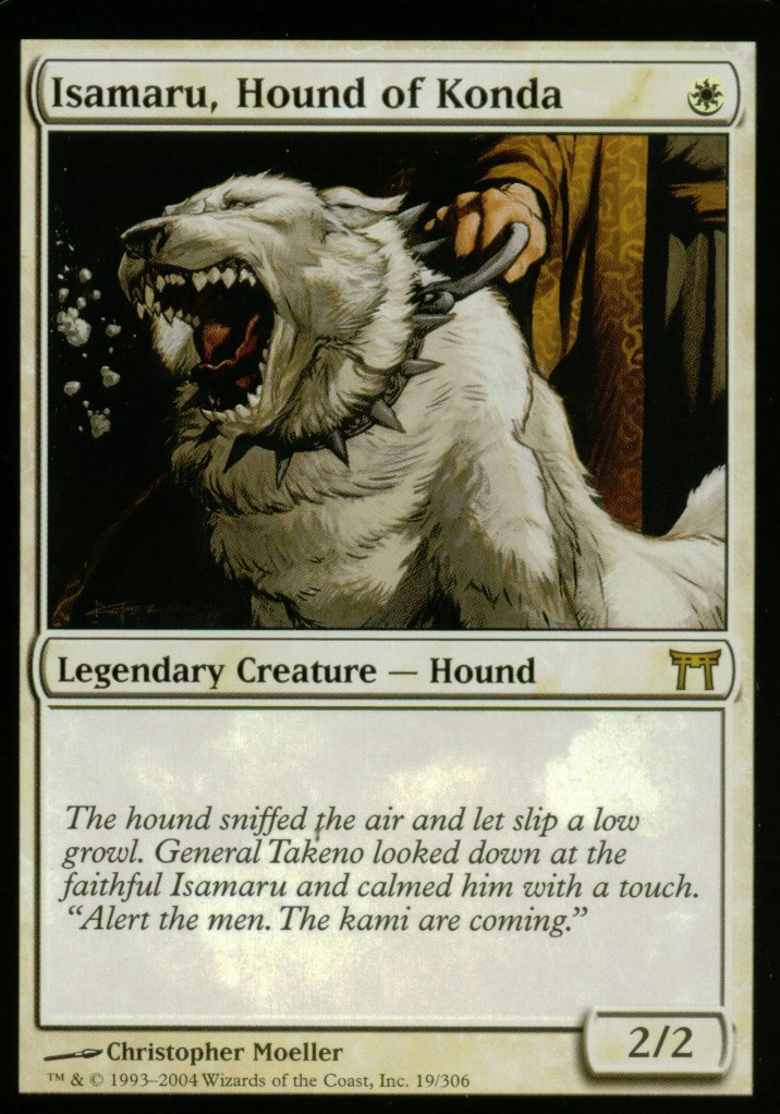 Isamaru, Hound of Konda (Champions of Kamigawa) Light Play Spanish