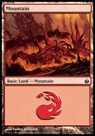 Mountain (152) (Mirrodin Besieged) Near Mint