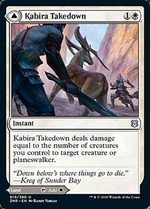 Kabira Takedown / Kabira Plateau (Zendikar Rising) Near Mint Foil