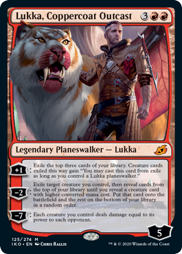 Lukka, Coppercoat Outcast (Ikoria: Lair of Behemoths) Near Mint Foil