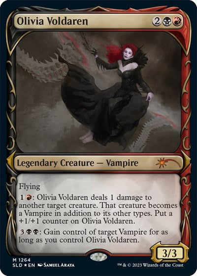 Olivia Voldaren (Halo Foil) (Secret Lair) Near Mint