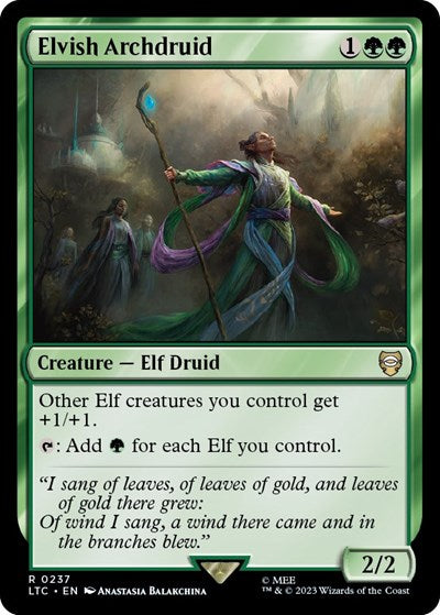 Elvish Archdruid (Commander: The Lord of the Rings: Tales of Middle-earth) Near Mint