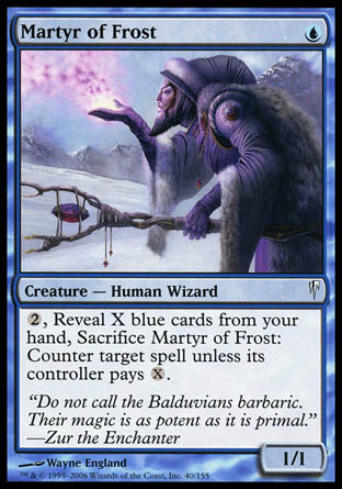 Martyr of Frost (Coldsnap) Light Play Foil