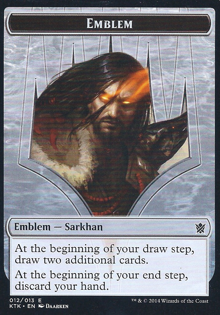Emblem Sarkhan (Khans of Tarkir) Near Mint