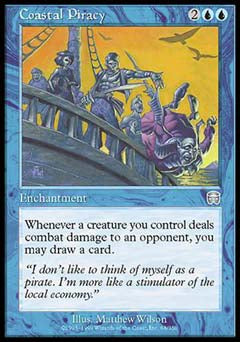 Coastal Piracy (Mercadian Masques) Near Mint Foil