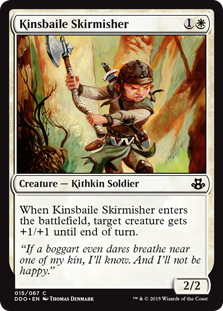 Kinsbaile Skirmisher (Duel Decks: Kiora vs Elspeth) Near Mint