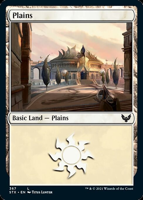 Plains (367) (Strixhaven) Near Mint Foil