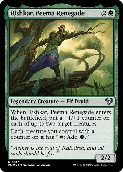 Rishkar, Peema Renegade (Commander Masters) Near Mint