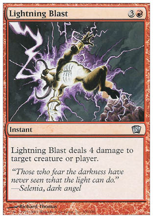Lightning Blast (8th Edition) Light Play