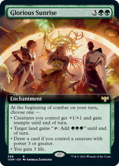 Glorious Sunrise (Extended Art) (Innistrad: Crimson Vow) Near Mint