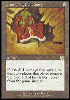Crumbling Sanctuary (Mercadian Masques) Light Play