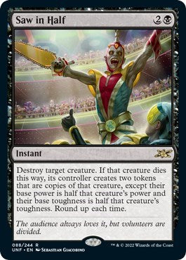 Saw in Half (Unfinity) Near Mint Foil