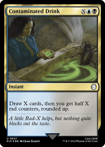 Contaminated Drink (Surge Foil) (Universes Beyond: Fallout) Near Mint