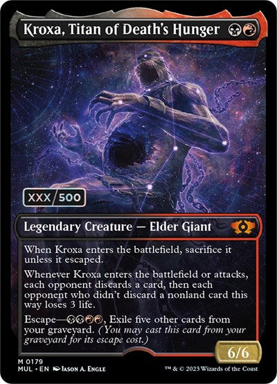 Kroxa, Titan of Death's Hunger (Serialized) (March of the Machine: Multiverse Legends) Near Mint