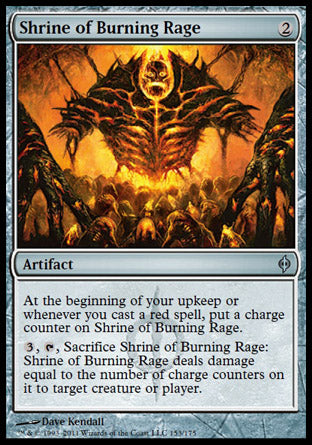 Shrine of Burning Rage (New Phyrexia) Near Mint