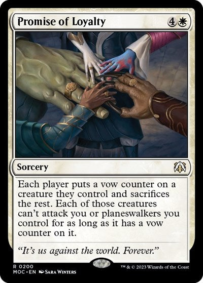 Promise of Loyalty (Commander: March of the Machine) Near Mint
