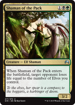 Shaman of the Pack (Magic Origins) Near Mint Foil