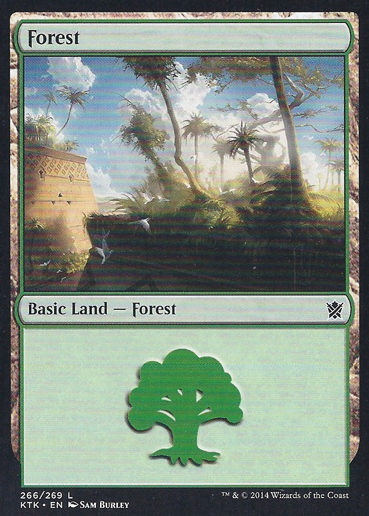 Forest (266) (Khans of Tarkir) Near Mint Foil