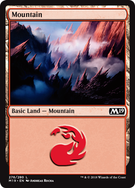Mountain (276) (Magic 2019 Core Set) Near Mint