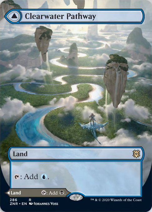 Clearwater Pathway / Murkwater Pathway (Borderless) (Zendikar Rising) Near Mint