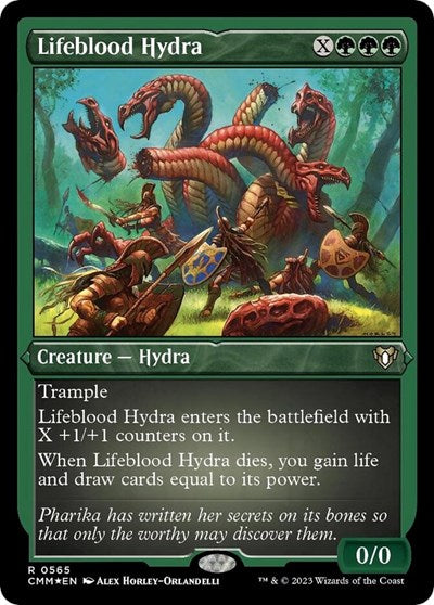 Lifeblood Hydra (Foil Etched) (Commander Masters) Near Mint