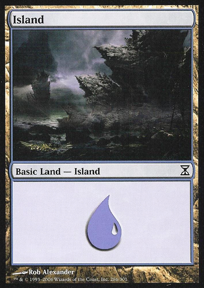 Island (286) (Time Spiral) Near Mint Foil