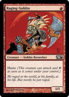 Raging Goblin (Magic 2010 Core Set) Near Mint Foil