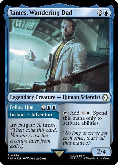 James, Wandering Dad (Surge Foil) (Universes Beyond: Fallout) Near Mint