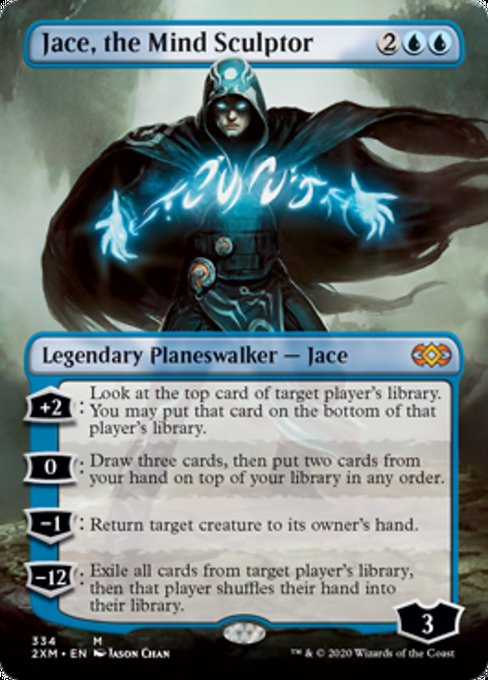 Jace, the Mind Sculptor (Borderless) (Double Masters) Near Mint