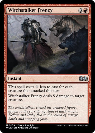 Witchstalker Frenzy (Wilds of Eldraine) Near Mint Foil