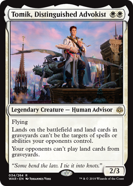 Tomik, Distinguished Advokist (War of the Spark) Near Mint Foil