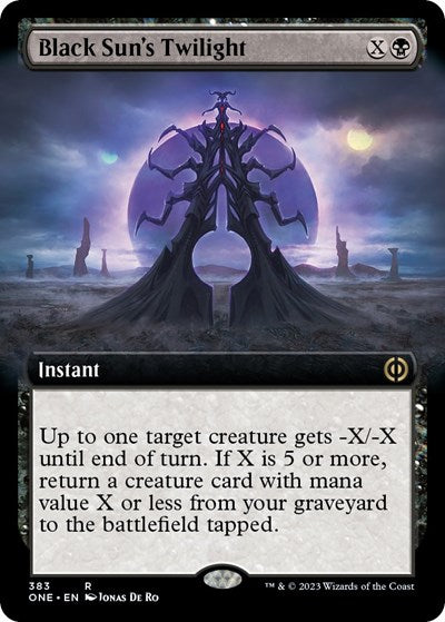Black Sun's Twilight (Extended Art) (Phyrexia: All Will Be One) Near Mint