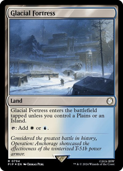 Glacial Fortress (Surge Foil) (Universes Beyond: Fallout) Near Mint