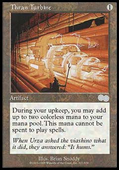 Thran Turbine (Urza's Saga) Light Play