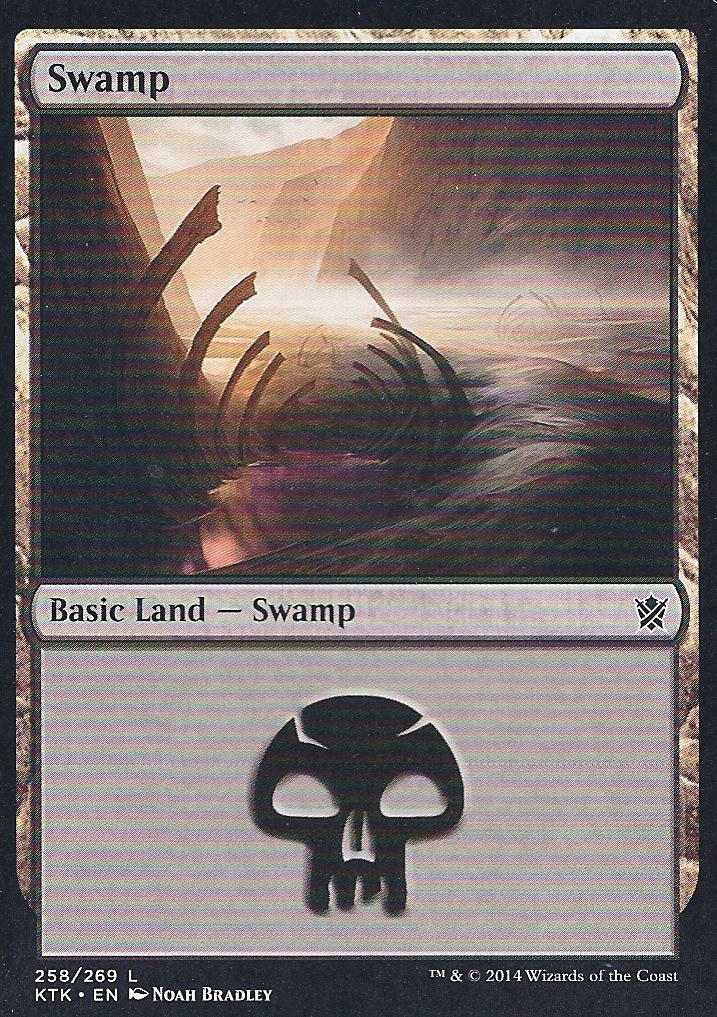 Swamp (258) (Khans of Tarkir) Near Mint Foil