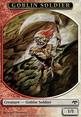 Goblin Soldier (Token) (Eventide) Light Play