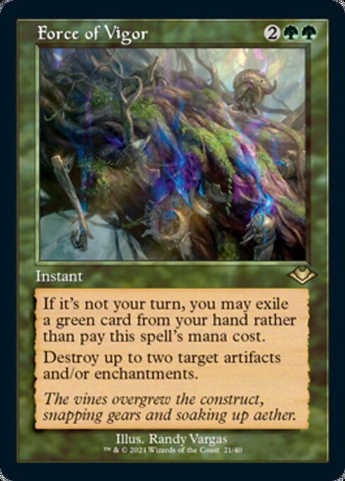 Force of Vigor (Modern Horizons 1 Retro Frames) Near Mint Etched Foil