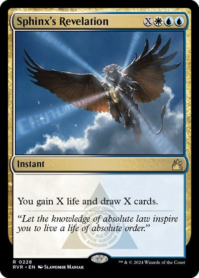 Sphinx's Revelation (Ravnica Remastered) Near Mint