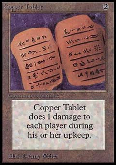 Copper Tablet (Alpha) Near Mint