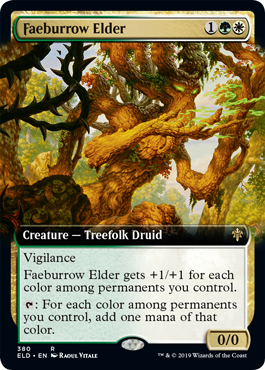 Faeburrow Elder (Extended Art) (Throne of Eldraine) Near Mint Foil